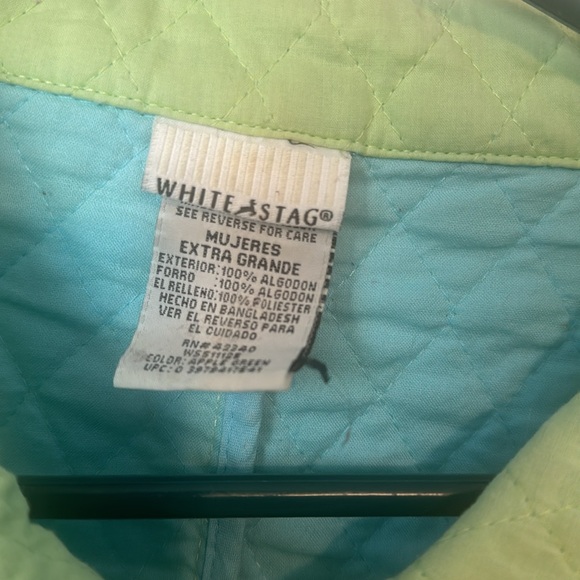 White Stag Women's  Lined Quilted Snap Close Jacket size Xl - Picture 3 of 8